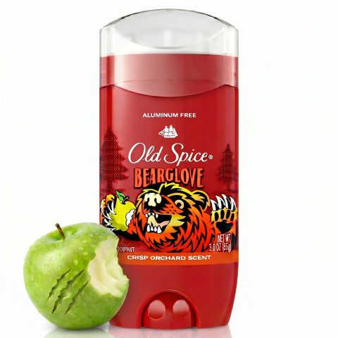 Old Spice Aluminum Free Deodorant for Men, 24/7 Freshness, Long Lasting Odor Protection, Legendary Fragrance, Bearglove, Crisp Orchard Scent, 3oz