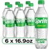 Sprite Lemon-Lime Caffeine Free Soda Soft Drink Bottles, 16.9 fl oz, 6 Pack