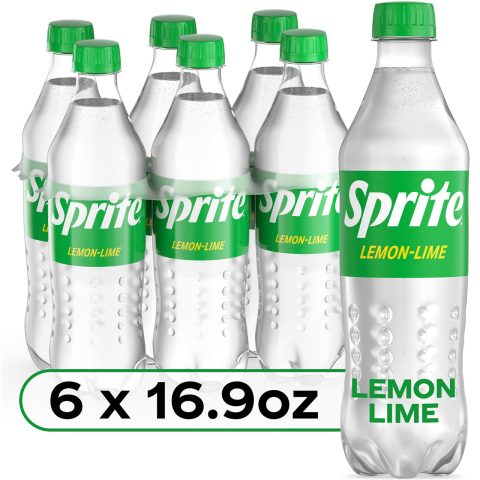 Sprite Lemon-Lime Caffeine Free Soda Soft Drink Bottles, 16.9 fl oz, 6 Pack