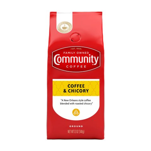 Community Coffee & Chicory Medium Dark Roast Ground, 12 oz