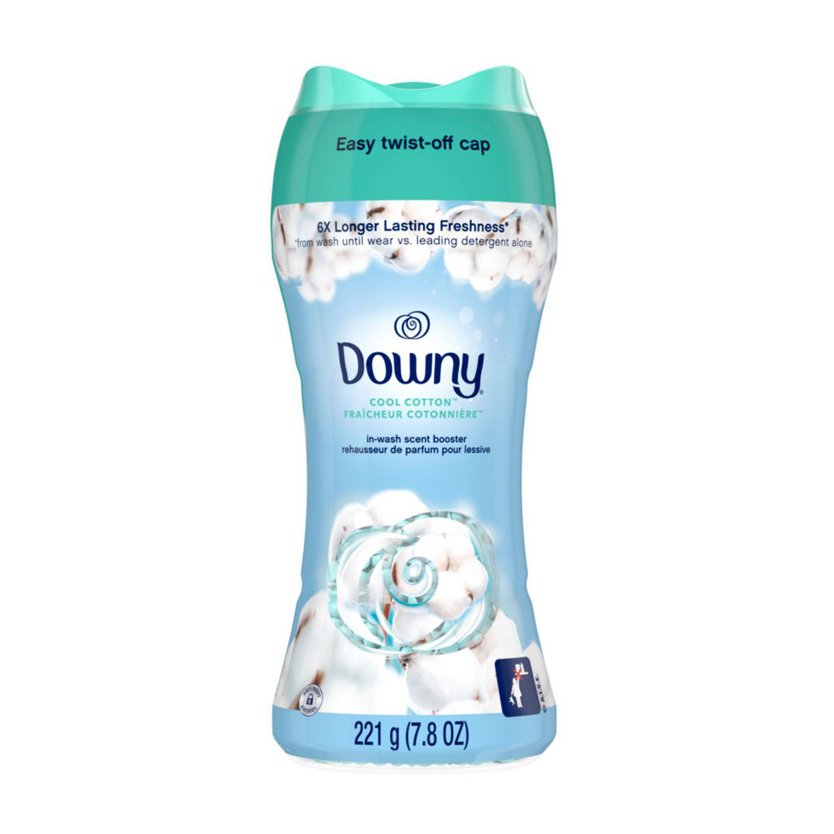 Downy In-Wash Laundry Scent Booster Beads - Cool Cotton, 7.8 oz