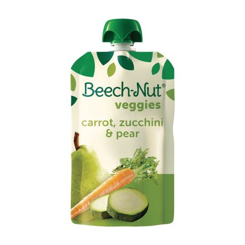Beech-Nut Veggies Stage 2 Baby Food, Carrot Zucchini & Pear, 3.5 oz