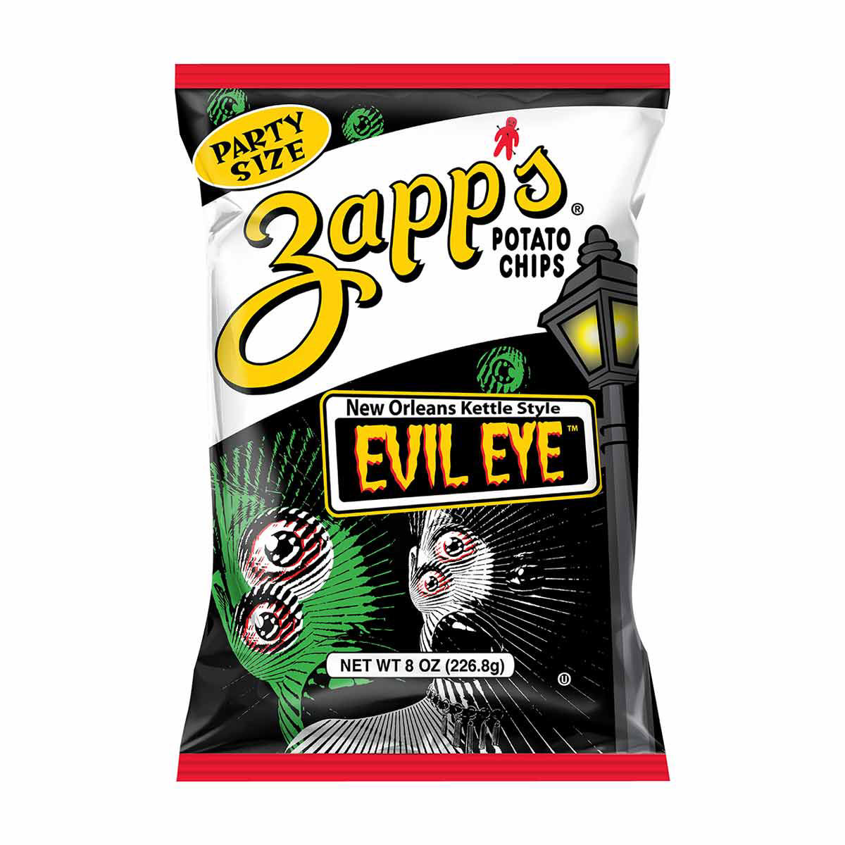 Zapp's Evil Eye New Orleans Kettle Style Potato Chips, 8 oz