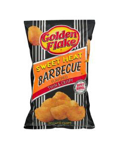 Golden Flake Thin & Crispy Sweet Heat Barbeque Potato Chips, 7.5 oz