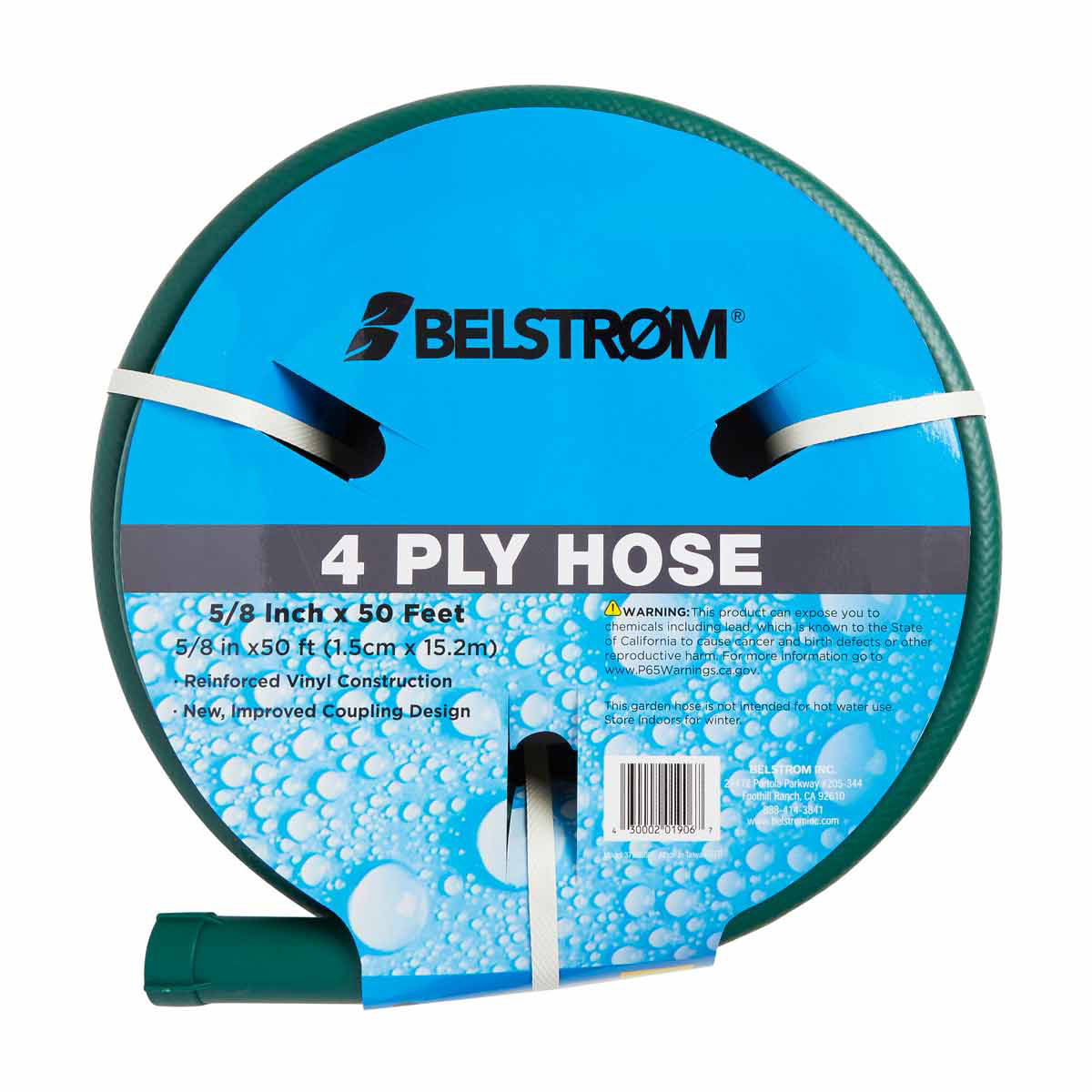 Belstrom PVC 4 Ply Garden Hose, 50 ft, 1 ct