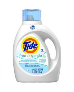 Tide Free & Gentle Liquid Laundry Detergent, 48 loads 69 fl oz