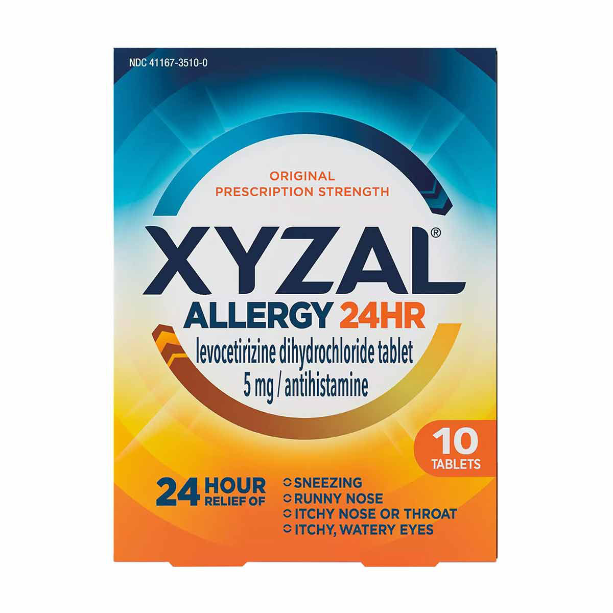 Xyzal 24HR Allergy Relief Medicine, Prescription Strength, 10 ct