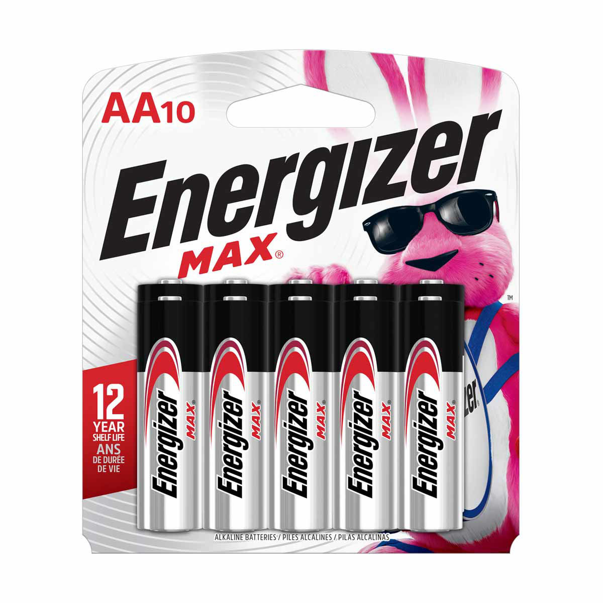 Energizer MAX AA Alkaline Batteries, 10 ct