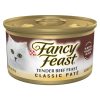 Purina Fancy Feast Tender Beef Feast Classic Grain Free Wet Cat Food Pate