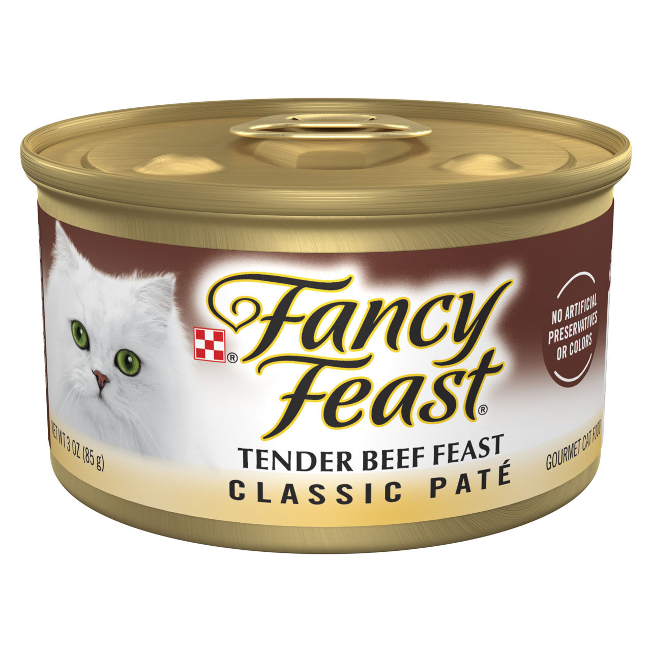 Purina Fancy Feast Tender Beef Feast Classic Grain Free Wet Cat Food Pate