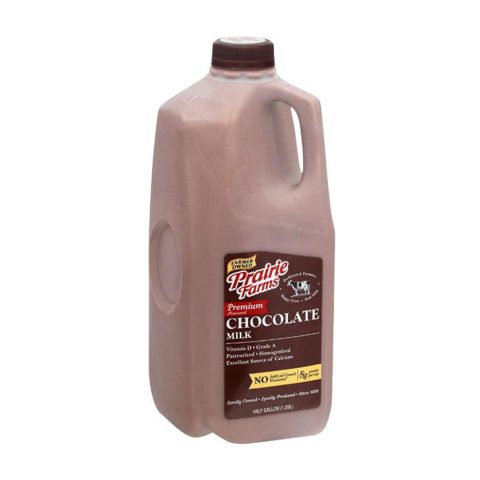 Prairie Farms Milk, Premium, Chocolate, 0.5 gal