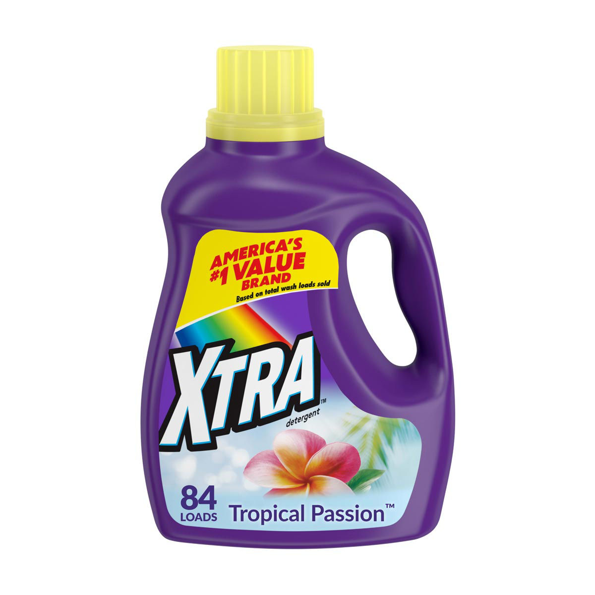 XTRA Tropical Passion, 84 Loads Liquid Laundry Detergent, 100.8 fl oz