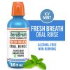 TheraBreath Fresh Breath Oral Rinse, Invigorating Icy Mint Flavor, Dentist Formulated and ADA-Accepted Mouthwash for Bad Breath pH-Balanced, Alcohol Free & Non-Burning, 16 Fl Oz