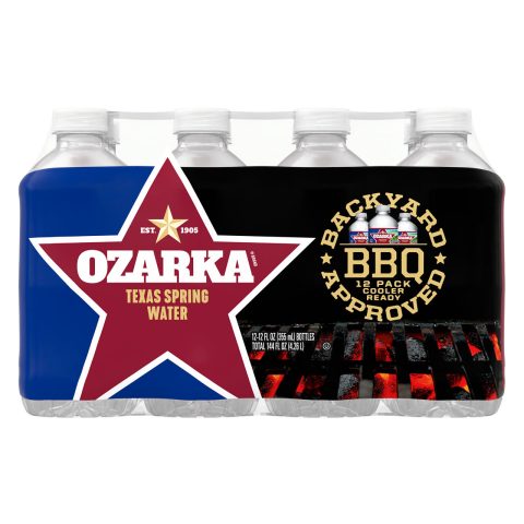 Ozarka Texas Spring Water, 12-ounce plastic bottles (Pack of 12)