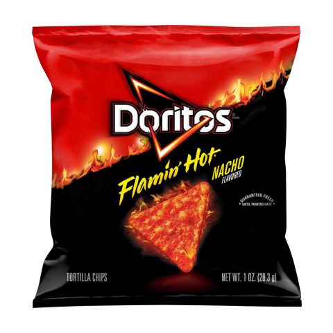 Doritos Tortilla Chips, Flamin’ Hot Nacho Flavored, 1.0 oz