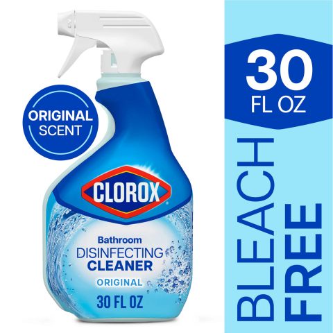 Clorox Bathroom Disinfecting Cleaner, Original, Spray Bottle, 30 Fluid Ounces