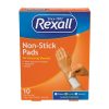 Rexall Non-Stick Sterile Pads for Covering Wounds, 3 in x 4 in, 10 ct