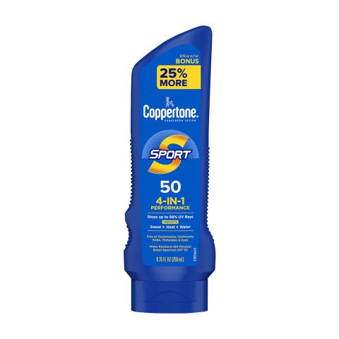 Coppertone Sport 4-In-1 Performance Sunscreen Lotion -SPF50, 8.75 fl oz
