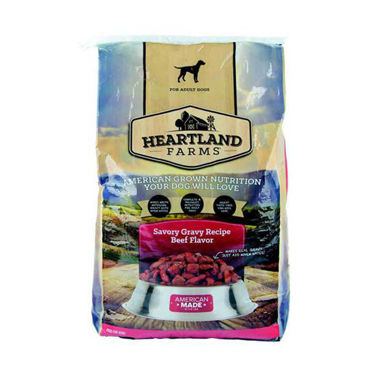 Heartland Farms Dry Dog Food - Savory Gravy, 30 lb